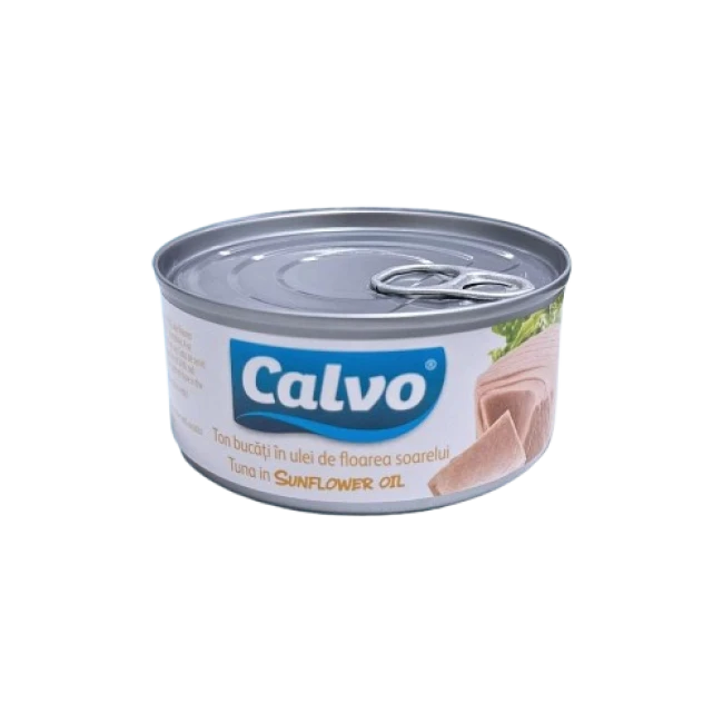Ton Bucati In Ulei De Floarea Soarelui Calvo Salvador 160g